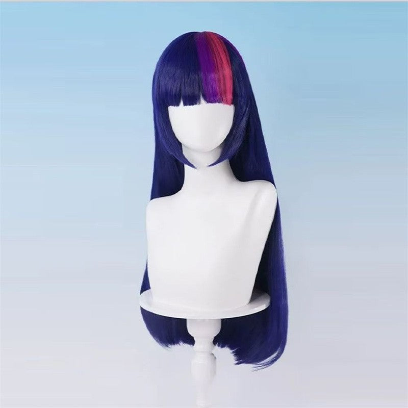 Pony Friends Twilight Sparkle Peruca Cosplay Ombre Cor Sintética Longa Reta Peruca Anime Coser Peruca de Alta Qualidade Festa de Halloween