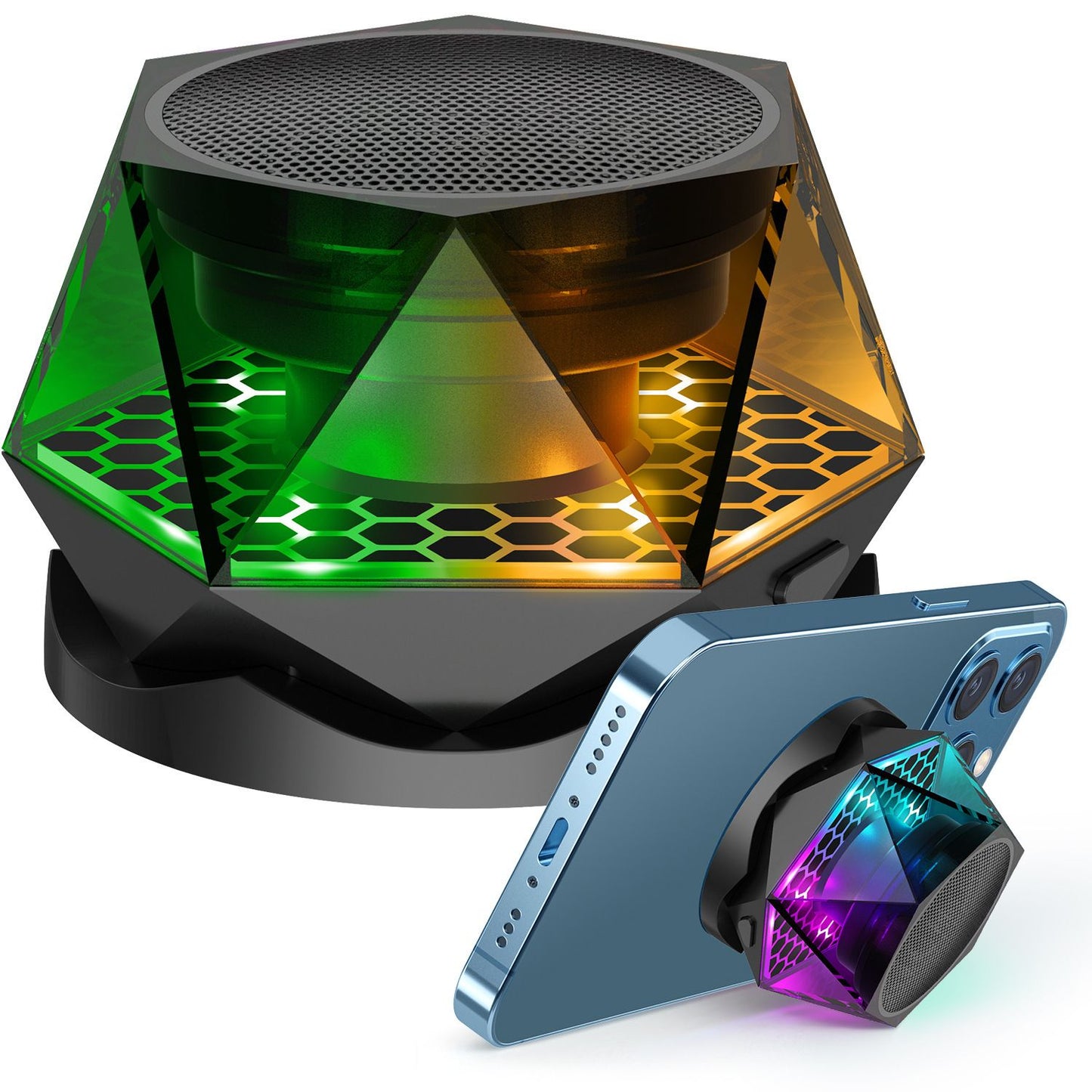 Caixas de som Bluetooth portáteis para celular G200 Mini Cooler Sound Box para computador Carro Música Megafone magnético sem fio
