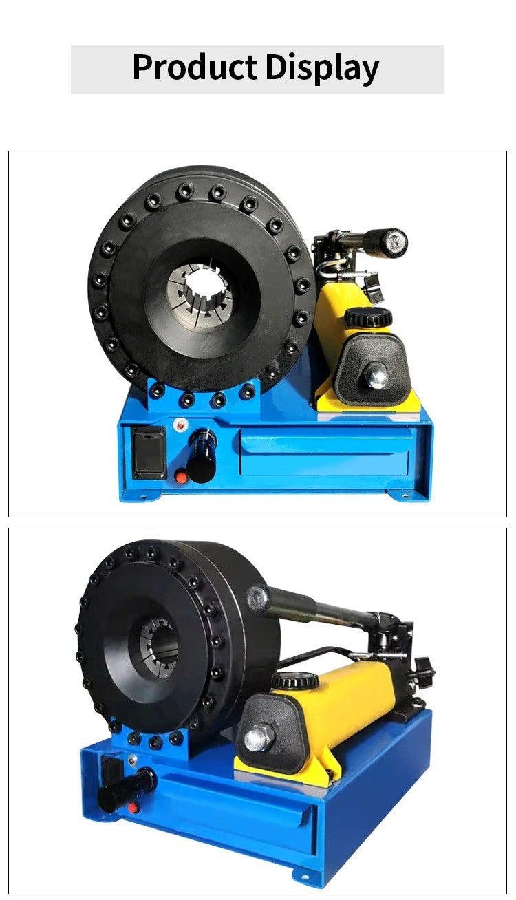 Manual da Máquina de Cravar Mangueiras Hidráulicas  Ferramenta Portátil para Cravar Mangueiras Máquina de Prensagem de Conexões de Mangueiras Máquina de Conformação de Pontas de Tubos