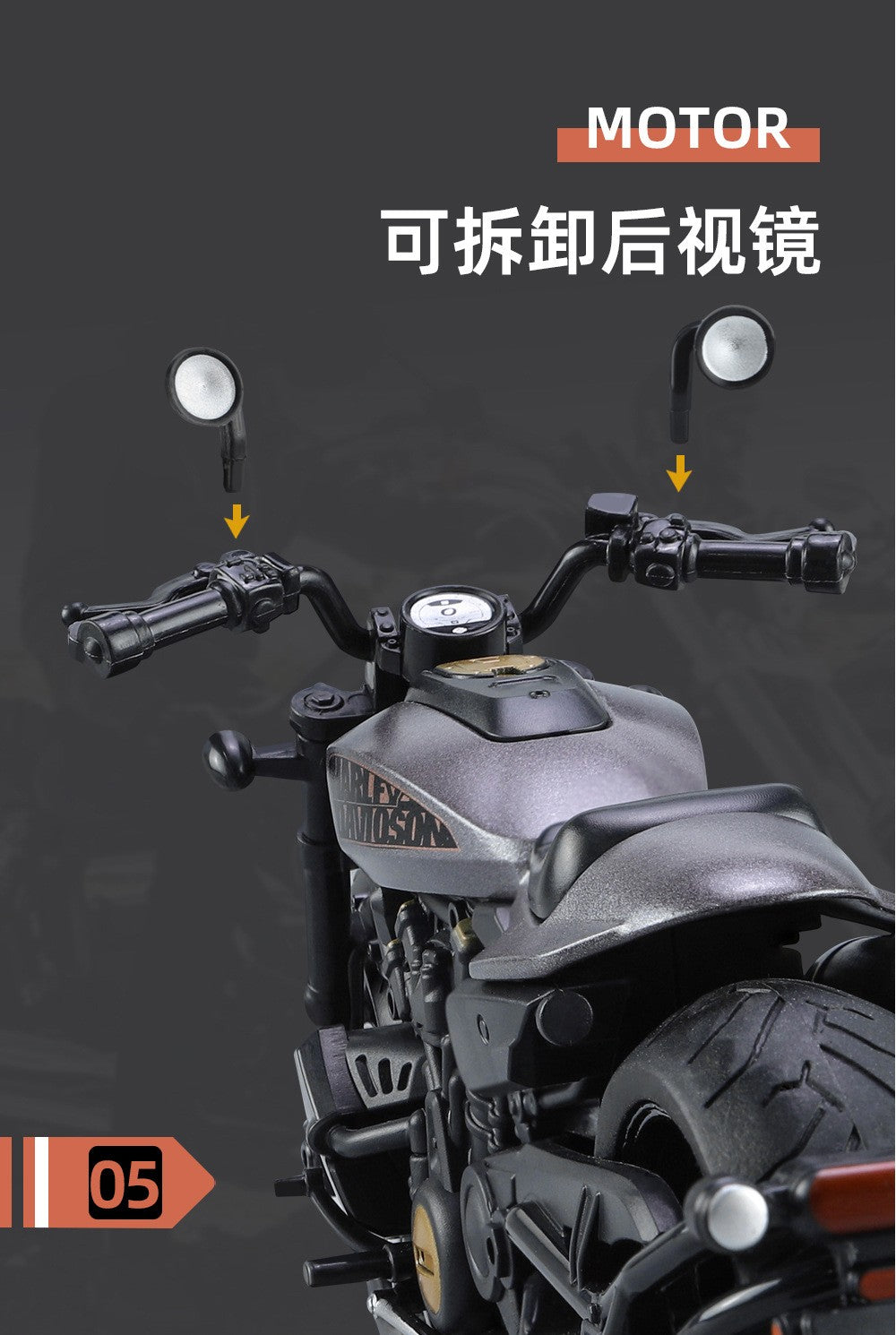 1:12 Harley SPORTSTER S Moto Alta Simulação Liga de Metal Fundido Modelo de carro Luz e Som Ornamentos Essenciais