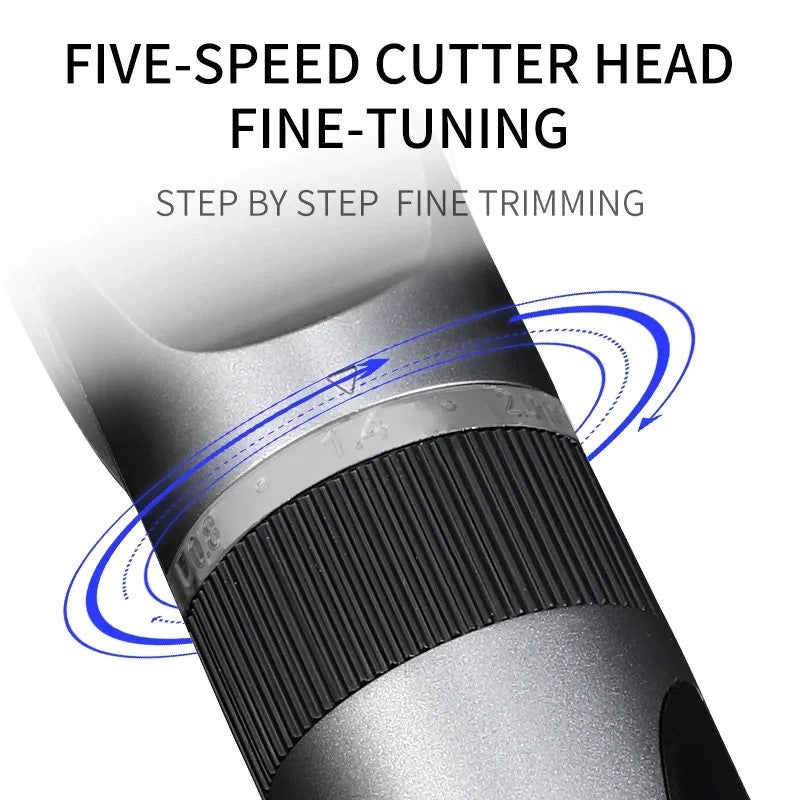 Professional Cordless Rechargeable Electric Hair Clipper - For Men, Adults & Kids, Barber-Grade Hair Trimmer & Cutter Machine