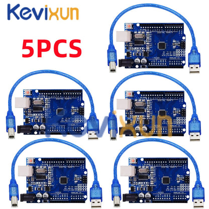 1-10PCS UNO R3 CH340G MEGA328P Chip para Arduino UNO R3 + CABO USB/TIPO-C Placa de Desenvolvimento ATMEGA328P-AU 16Mhz