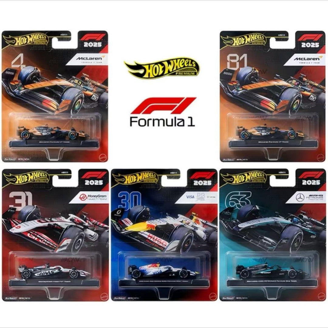 Original 1/64 Hot Wheels Car F1 Racing Model Mclaren Culture Red Bull Mercedes Benz Limited Edition Hrv11 Diecast Vehicle Car