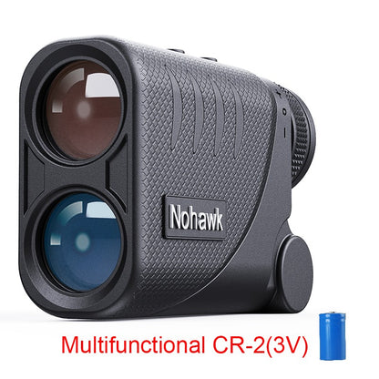 Telêmetro a laser multifuncional Nohawk para golfe com telemetria de inclinação e trava de bandeira para caça, construção, monocular