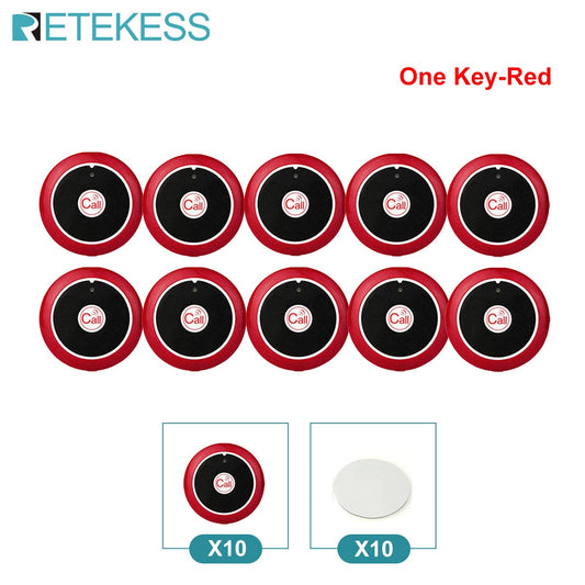 RETEKESS Restaurant Pager Wireless Waiter Calling System TD112 Waterproof Watch Pager Receiver T117 Call Buttons for Cafe Bar