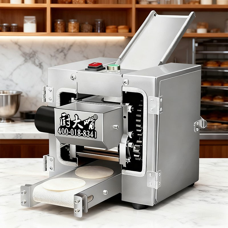 Máquina Automática Profissional de Massa para Dumpling, Laminadora Elétrica de Massa para Wonton Gyoza, Equipamento Comercial de Cozinha para Restaurantes