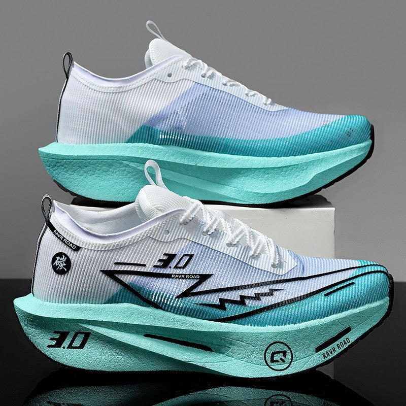 Tênis Masculino de Malha para Conforto 2025, Tênis de Corrida Masculino com Placa de Carbono 3.0, Amortecimento, Esportes, Treino, Corrida, Calçado Especializado para Corrida