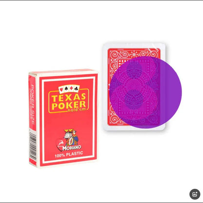Modiano Texsa PokerMarked Cards And See-Trough Glasses Set