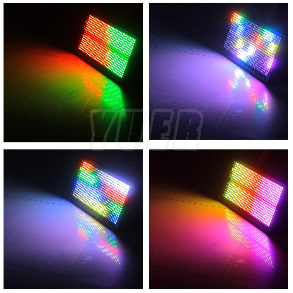 At Mic LED 200W RGBW Strobe Lighting 48+8 Zones Washing Strobe Effect For Dj Disco Home Party Club DMX Control Background Light