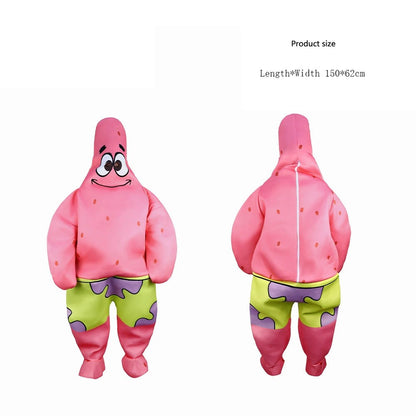 Cartoon SquarePants Cosplay Costume Sponge Patrickstar Jumpsuit for Women Girls Men Boys Halloween Carnival Party Costumes