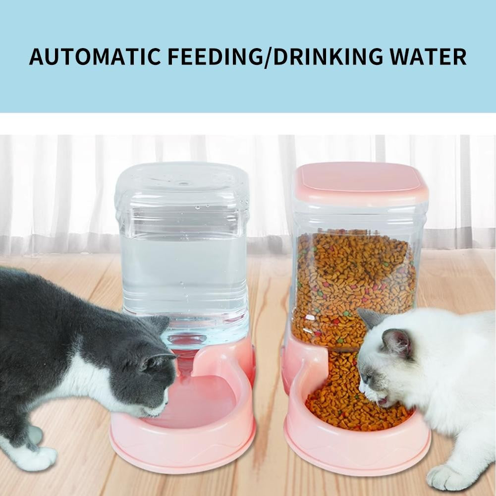 3.8L PP Material Pet Grande Capacidade Gato Cão Dispensador De Comida Para Gato Cão Beber Água Alimentação Dispensador Tigela De Água Acessórios
