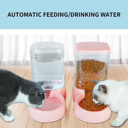 3.8L PP Material Pet Grande Capacidade Gato Cão Dispensador De Comida Para Gato Cão Beber Água Alimentação Dispensador Tigela De Água Acessórios