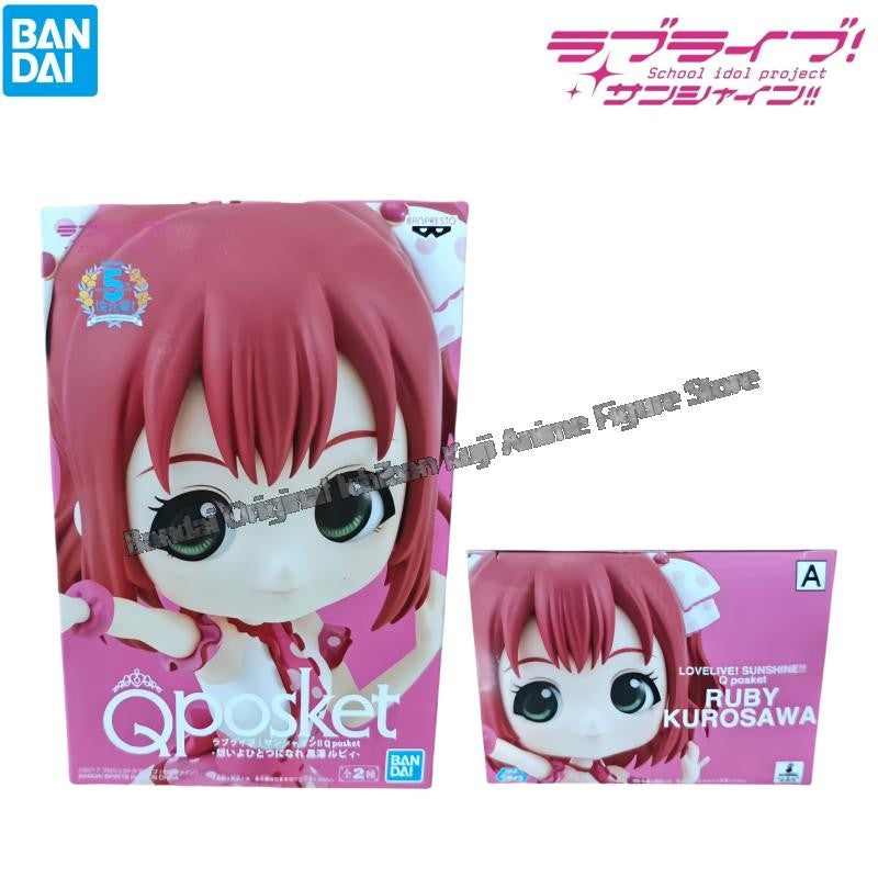 Em Estoque Bandai Original Box Kit Garagem Modelo Lovelive Qposket Sakurauchi Riko Ruby Kurosawa Tsushima Yoshiko Personagens de Anime