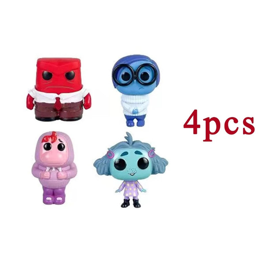 Anime Divertidamente 2 Alegria Ansiedade Raiva Tristeza Nojinho Medo Boneco POP Brinquedos de Ação Filme de Desenho Animado Bonecos de PVC