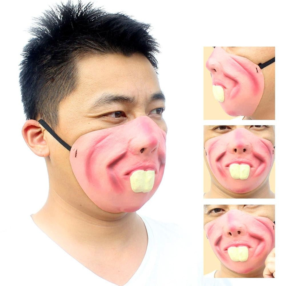 2026 New Funny Adult Party Mask Latex Clown Cosplay Hallowmas Party Decor Half Face Horrible Scary Mask Party Decoration Supplie