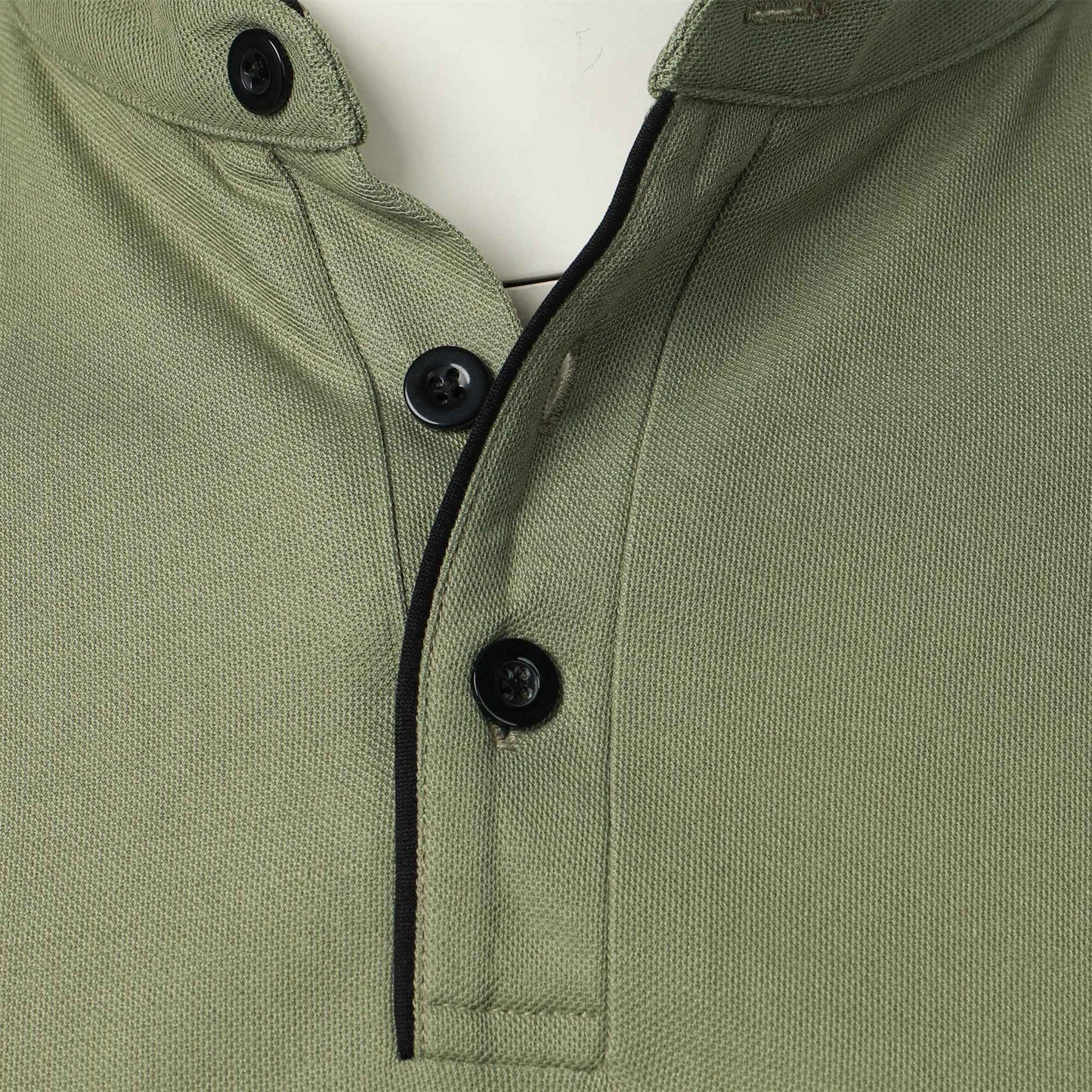 Men's short-sleeved stand-up collar top casual fashion daily solid color short-sleeved stand-up collar T-shirt casual top