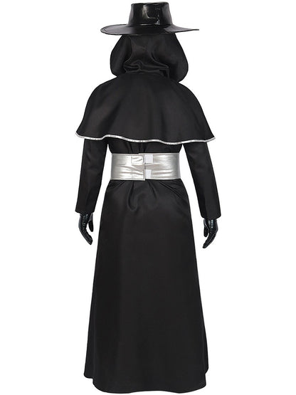 Medieval Robe Plague Doctor Cosplay Costume Bird Crow Long Mouth Mask Suit Monk Steampunk Priest Wizard Halloween Party Cloak