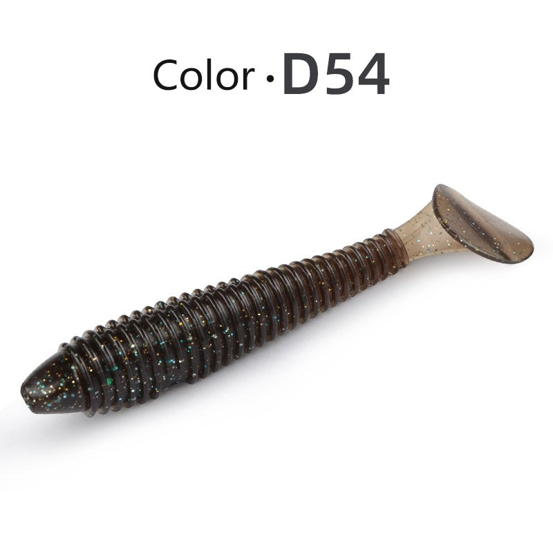 Iscas de Pesca MEREDITH Swing Impact FAT 75mm 85mm 180mm Iscas com Cauda de Remo Wobbler Isca Macia de Pesca para Baixo Isca de Silicone