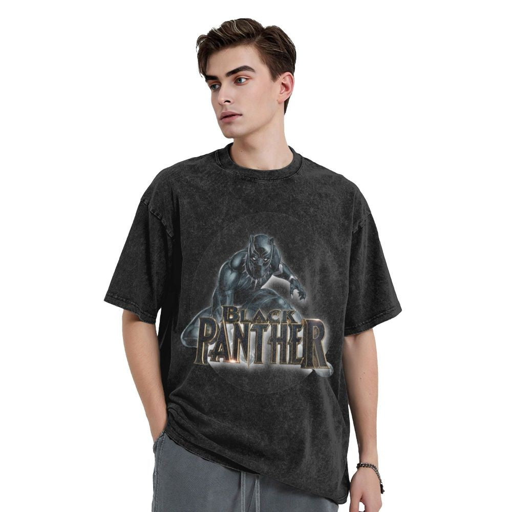 Men's Frgrt T Shirt Black Panther 100% Cotton Clothing Humorous Short Sleeve Crew Neck Tee Shirt 6XL T-Shirts
