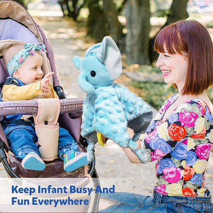 Elephant Toddler Comforter Blanket Soft Appease Plush Towel Animals Baby Sensory Toys Soothe Reassure Sleeping Towel Gift