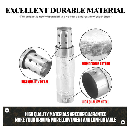 Motorcycle Universal Quiet Baffle Exhaust Pipe Muffler For Harley Sportster XL 48 883 Touring Street Glide Softail Dyna