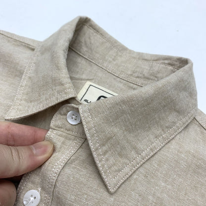 Sold Color Mens Cotton Linen Shirts Harajuku Casual Simple Comfortable Long Sleeve Loose Buttons Blouses Shirt With Chest Pocket