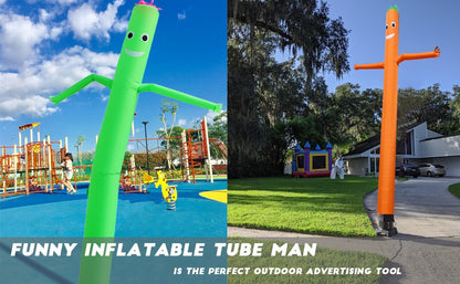 10-20ft Spooky Air Puppet Dancer Inflatable Wave Tube Wacky Wave Dancing Tube for Men Business Promotional Halloween Advertising