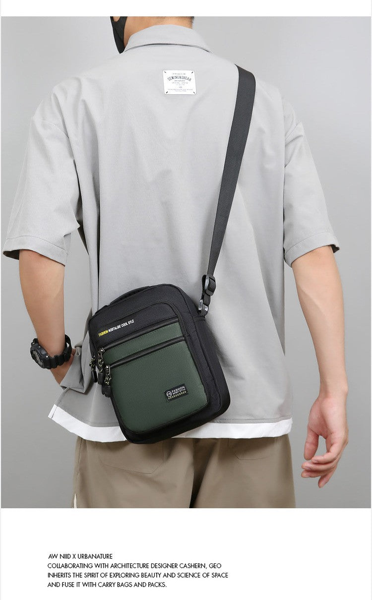 New Fashion Oxford Men Crossbody Bag Single Shoulder Bags Big Capacity Storage Bag Fashion Multi-Pockets Business Crossbody Bags