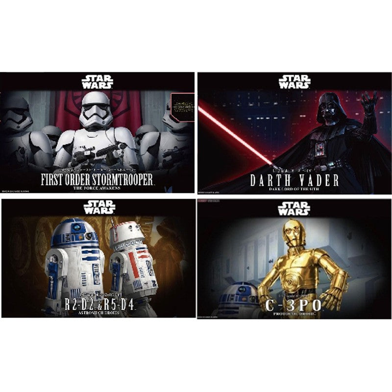 DALIN MODEL Star Wars Darth Vader C-3PO R2-D2 Stormtrooper Modelo para montar Brinquedo para crianças Brinquedo colecionável Presente de aniversário