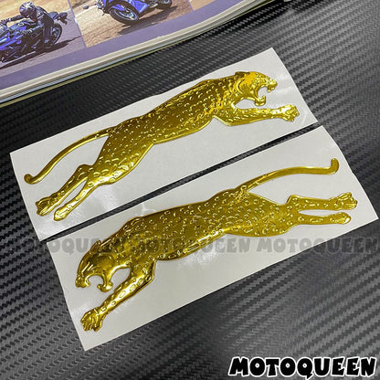 Adesivos de Decoração de Tanque de Combustível 3D com Emblema de Etiqueta Estilo Carro de Motocicleta Leopard para Kawasaki Harley BMW Suzuki