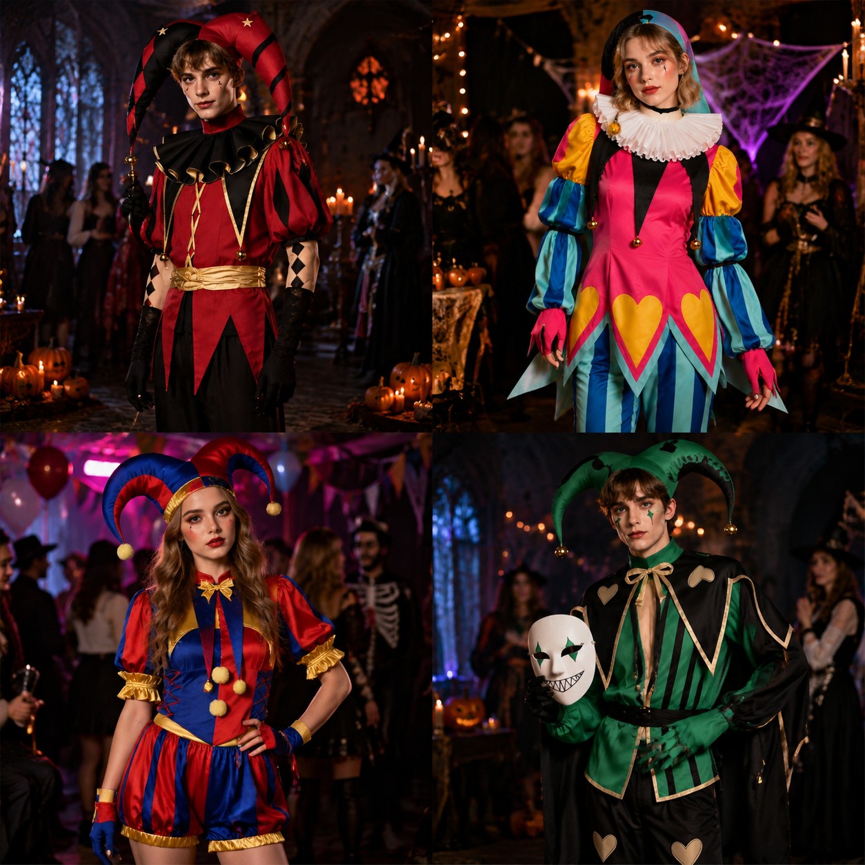 Hazbin Hotel Fizzarolli Cosplay Costume The Amazing Digital Circus Pomni Pierrot Harlequin Clown Outfit Halloween Party Costume