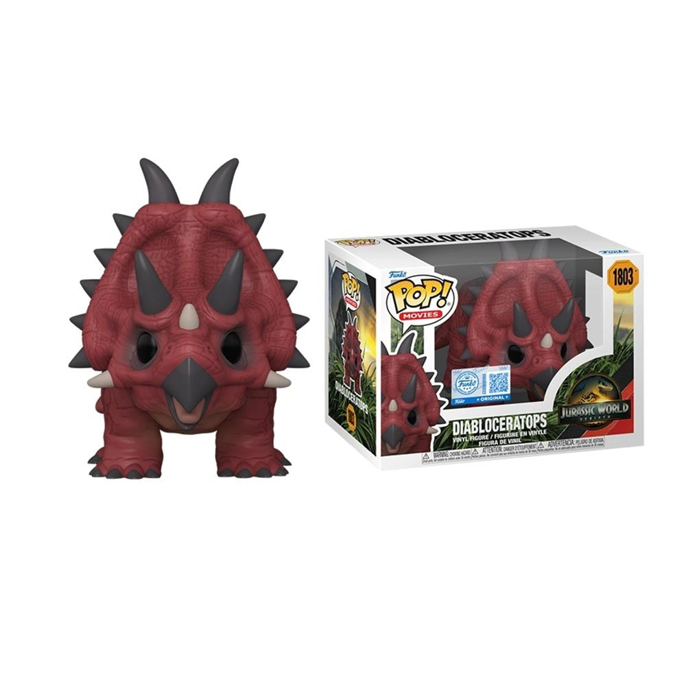Funko Pop Jurassic World Rebirth Model Titanosaurus#1799 Boneco de Ação Carnotaurus#1804 Boneco Diabloceratops#1803 Ornamento de Brinquedo