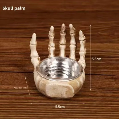 Halloween Skull Candlestick Script Kill Movie Props Skull Candlestick Ghost Festival Horror Decoration Chamber of Secrets Escape