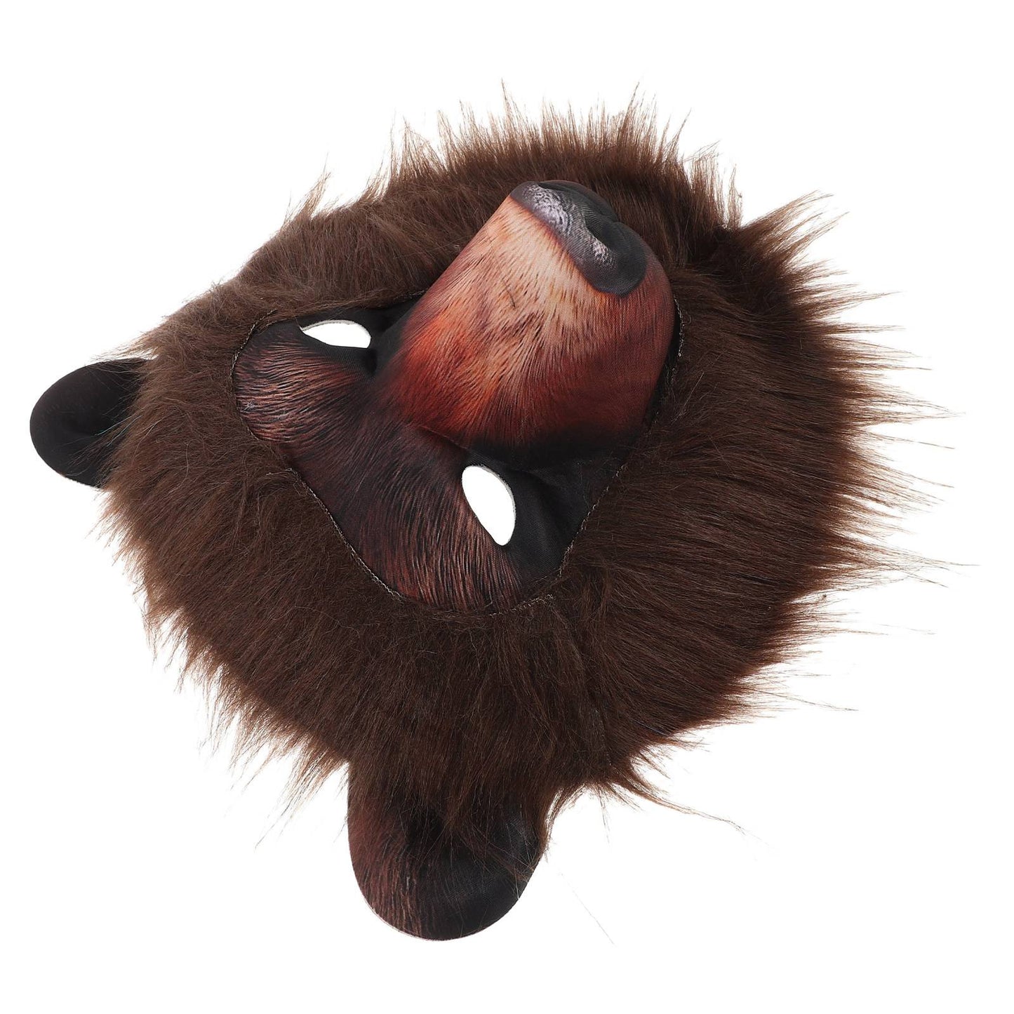 Realistic Bear Head Animal Mask Lightweight & Breathable Halloween Cosplay Costume Mask for Festival Carnival Masquerade Party