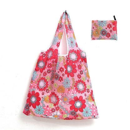 Reusable Shopping Large Bag Foldable Eco Tote With Pouch For Grocery Gym Office Supplies Beach Gear School Toys Storage Bags