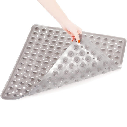 Tapete de chuveiro 53x53cm ventosa PVC antiderrapante tapete de banho quadrado para chão de chuveiro tapete de segurança antiderrapante para banheira carpete de banheiro