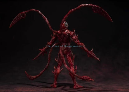 Original Bandai Marvel Universe Anime Character SHF Venom Carnage Begins Action Figure Toy Children's Gift Collection Model