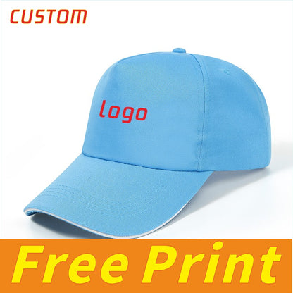 Classic Duck Tongue Hat Tennis Hat Sun Hat Customized Print Logo Icon Personalized Custom Embroidery