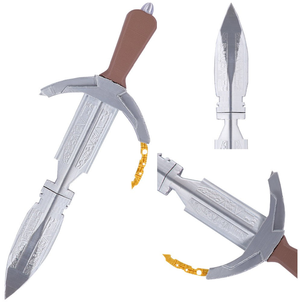 Rey Cosplay Knife Sword Prop Skywalker Costume Accessories TV Space Battle Roleplay Plastic Poniard Ornament Weapons Halloween