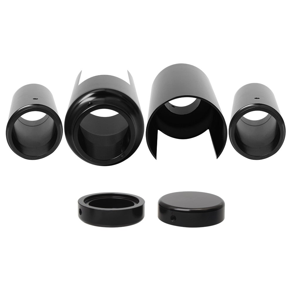 Conjunto de Capas para Bengala de Alumínio CNC Preto para Harley Softail Breakout FXSB 2013-2017 2016