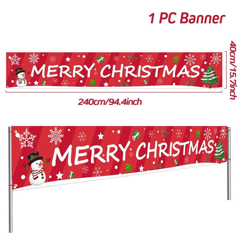 Christmas Outdoor Banner Merry Christmas Decorations For Home 2025 Outdoor Decor Xmas Navidad Noel Natal Happy New Year 2026