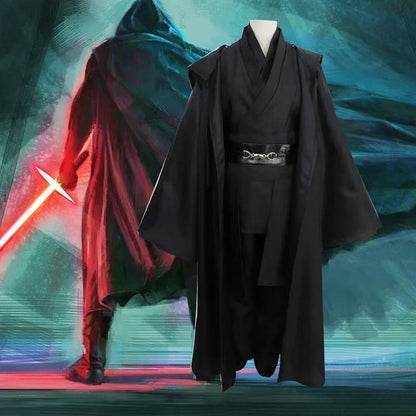 Obi Wan Kenobi Jedi Warrior Cosplay Costume Adult Kids Unisex Cloak Friar Uniform Robe Full Set Halloween Carnival Outfits