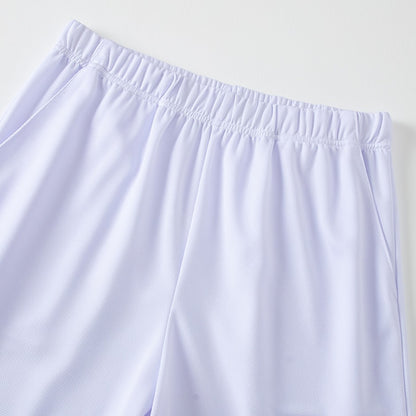 2-Piece Men's Summer Quick drying Sports Suit Loose And Breathable Short Sleeved T-shirt Running And Fitness Black Pocket Shorts