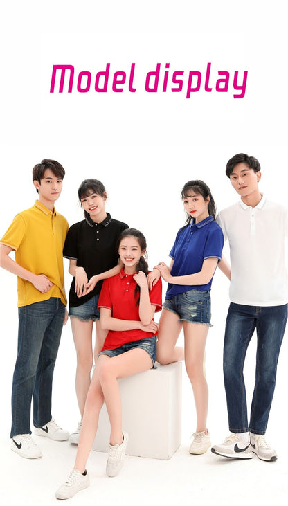 Breathable T-shirt, shirt, polo shirt, customized summer fashion, breathable short sleeved shirt, printed logo, embroidered work