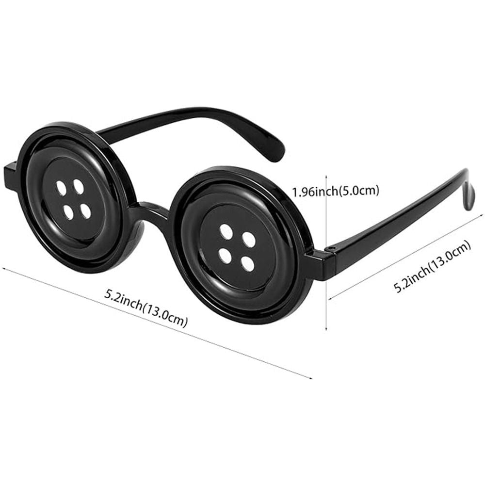 Button Eyes Glasses Eyewear Halloween Glasses Cosplay for Halloween Costume Accessory Party Favor Eyewear