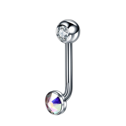 1PC Titânio Christina Vertical Hood Piercings Anéis de Lábio Flor Opala Sexy Piercings de Lábio Joias de Piercing de Sobrancelha VCH