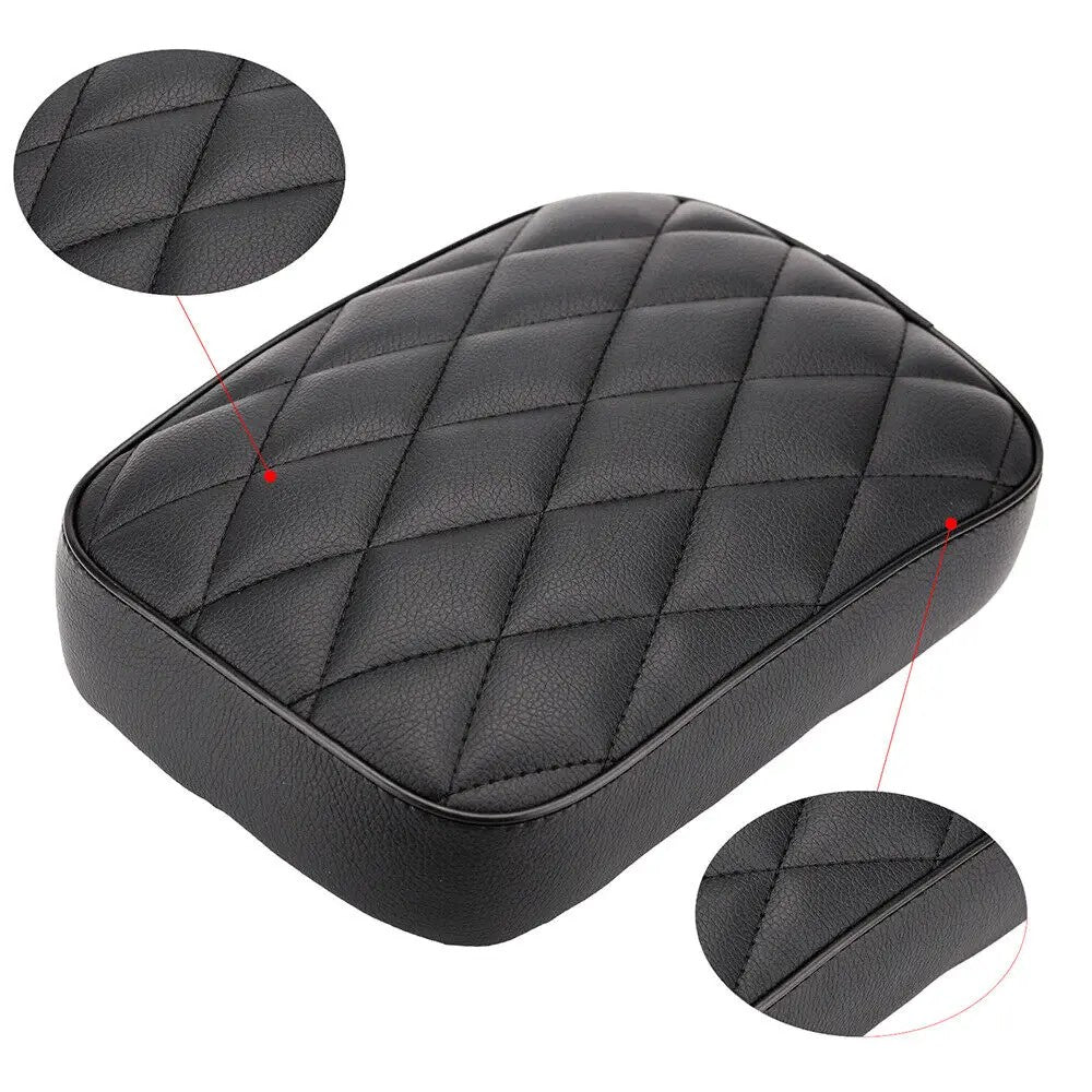 Almofada de ventosa traseira para passageiro de motocicleta com 8 ventosas, almofada de assento retangular para passageiro, para Harley 883 1200 Choppers Bobber