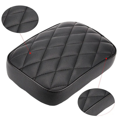 Almofada de ventosa traseira para passageiro de motocicleta com 8 ventosas, almofada de assento retangular para passageiro, para Harley 883 1200 Choppers Bobber