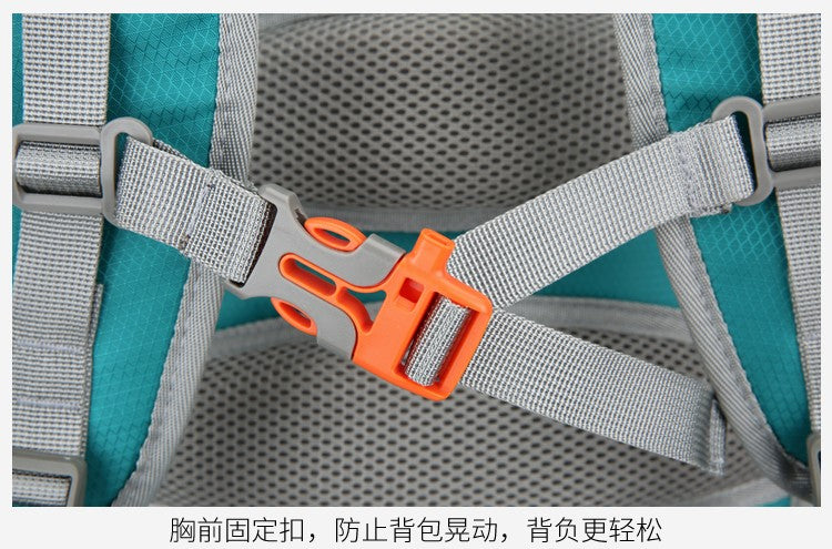 Outdoor mountaineering and cycling travel backpack, multifunctional waterproof nylon bag, suitable for men and women