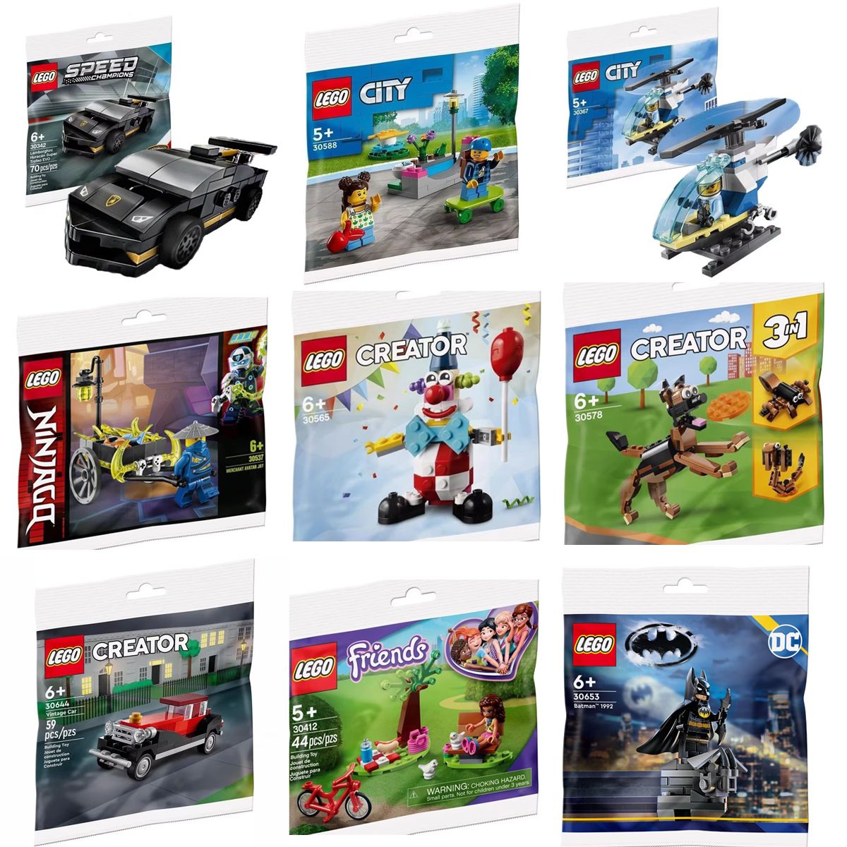 LEGO® Marvel Super Heroes Batman 1992 30653 Piquenique no Parque Mercador Avatar Jay Brinquedo de Montar para Crianças Maiores de 6 Anos Presente de Aniversário
